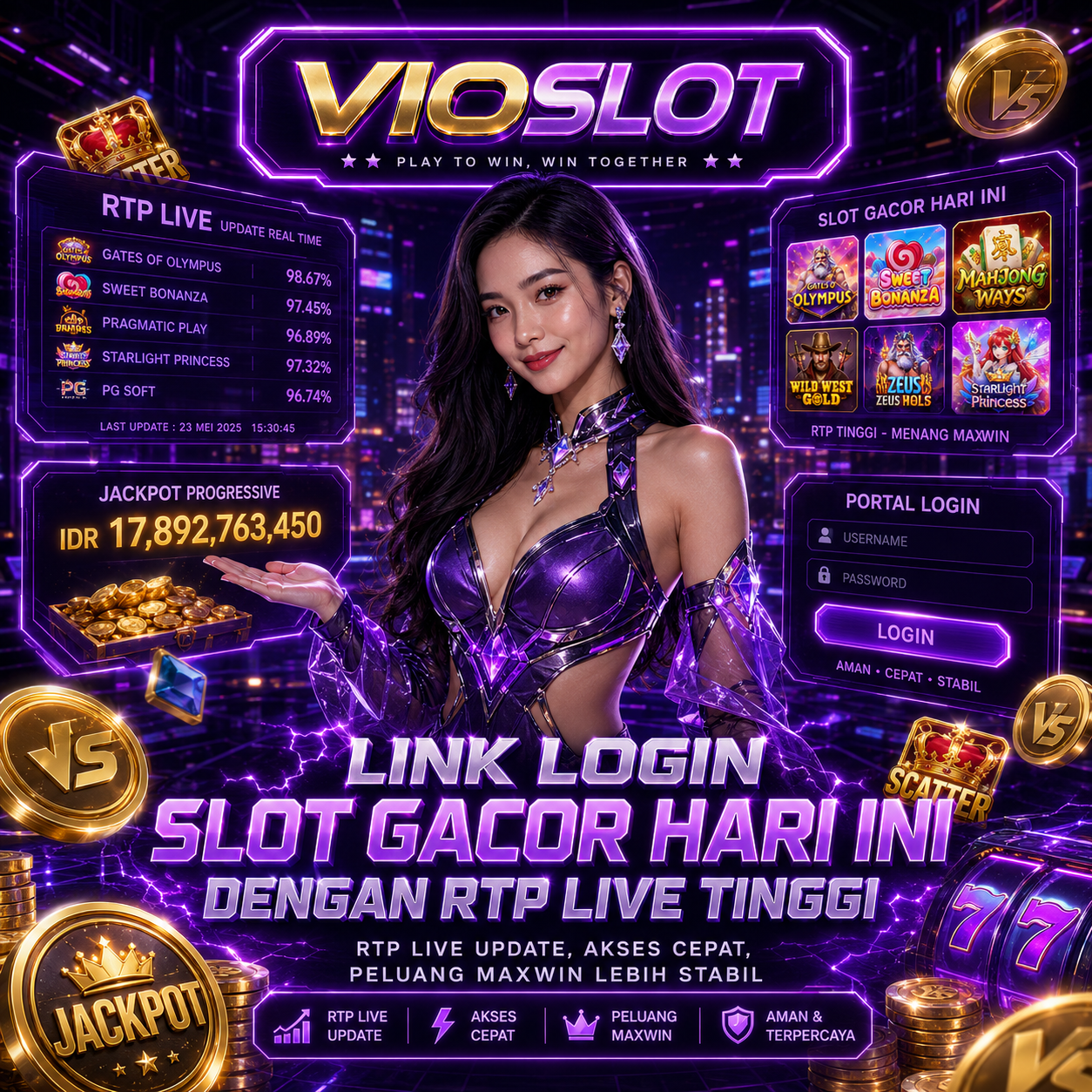 VIOSLOT : Link Login Slot Gacor Hari Ini dengan RTP Live Tinggi